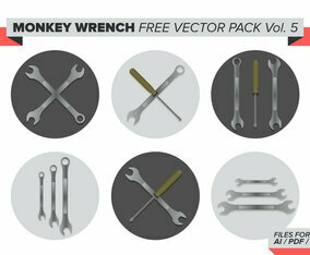 Monkey Wrench Free Vector Pack Vol. 5