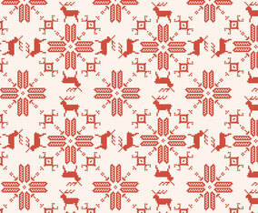 Reindeer Red Pattern
