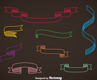 Colorful Sash Vector Set