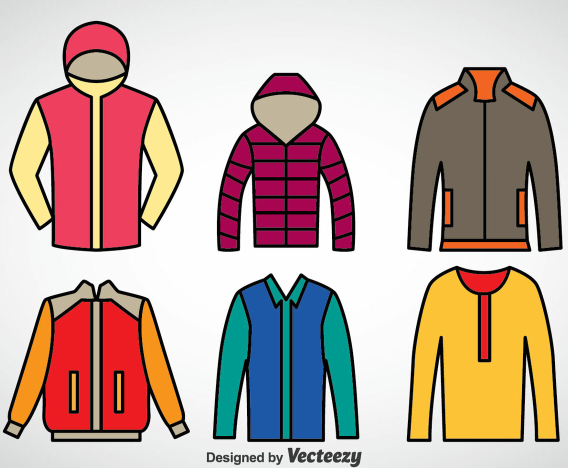 Winter Coat Vector Set