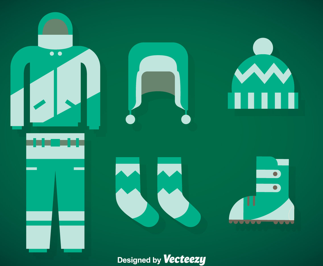 Winter Coat Vector Set