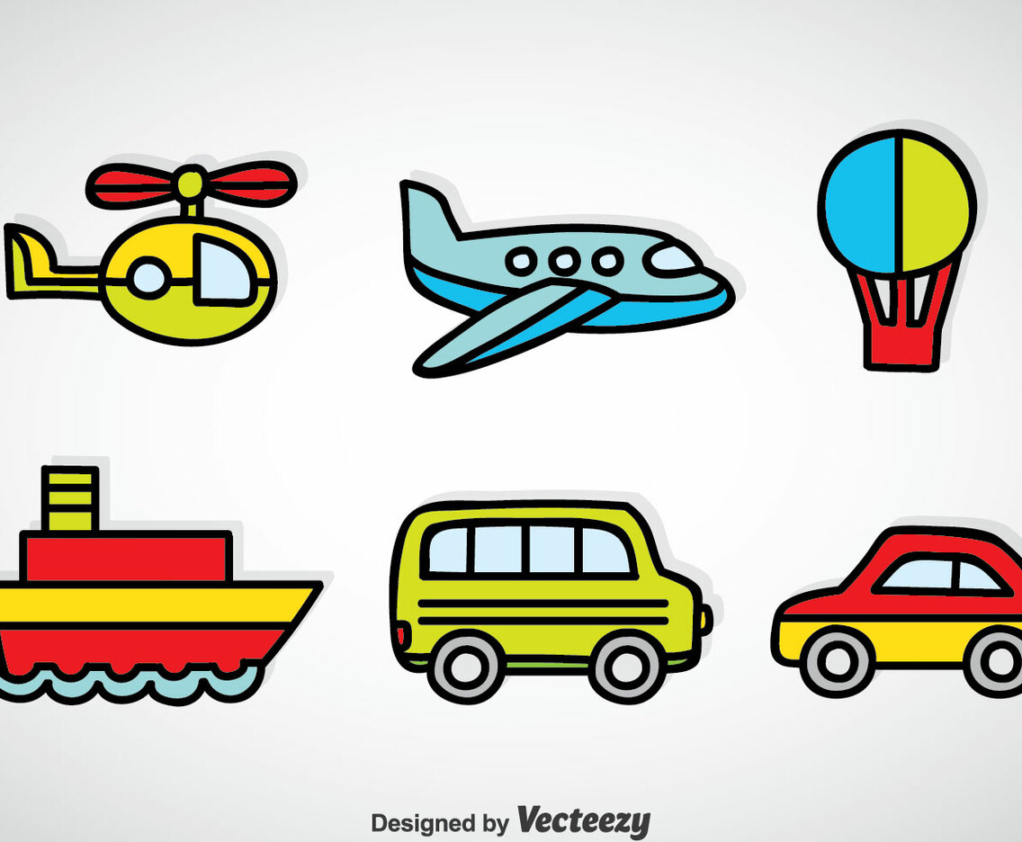 Transportation Vehicle Cartoon Vector