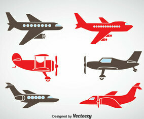 Plane Icons Vector