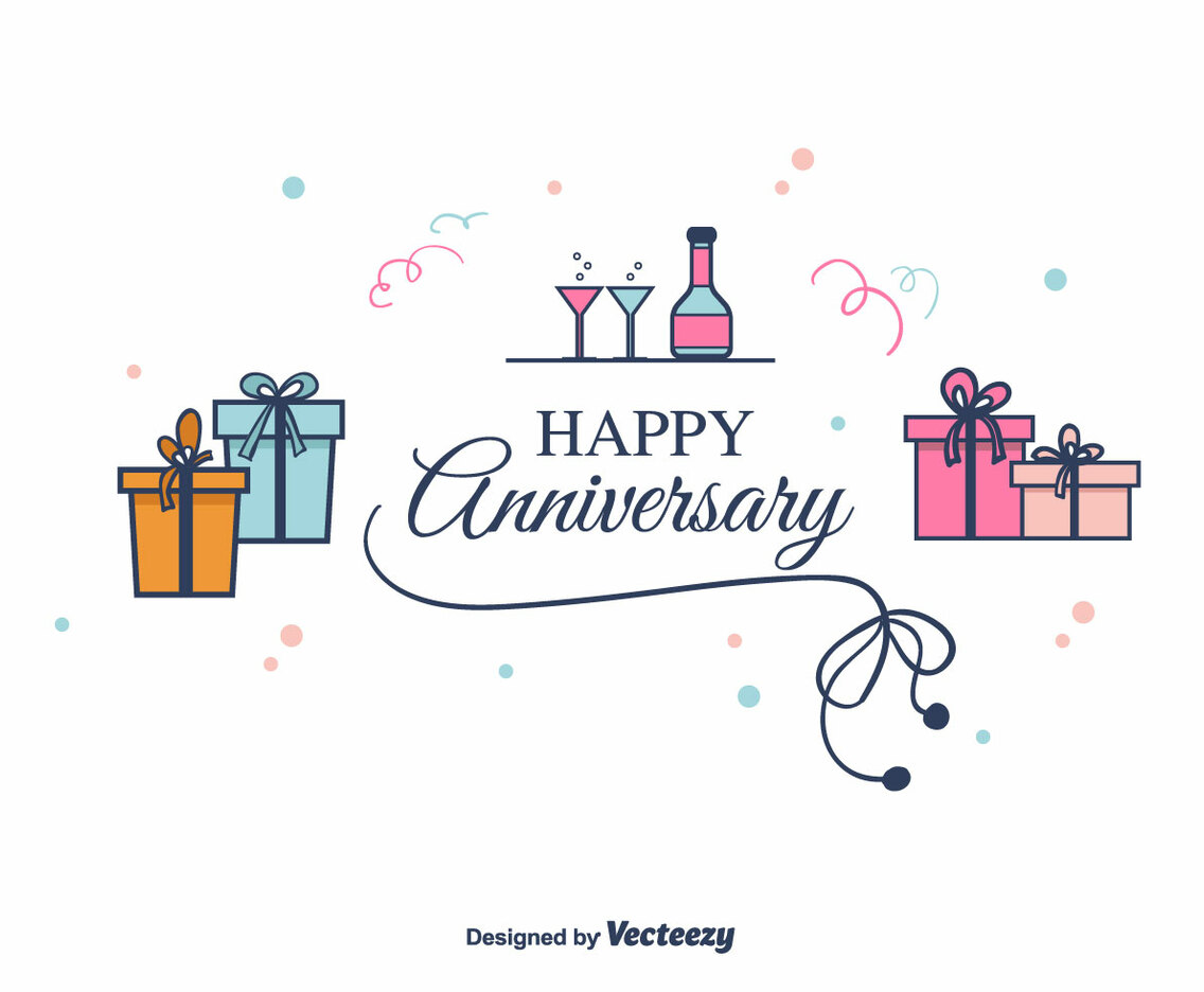 Anniversary Vector Background