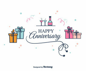 Anniversary Vector Background