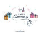 Anniversary Vector Background