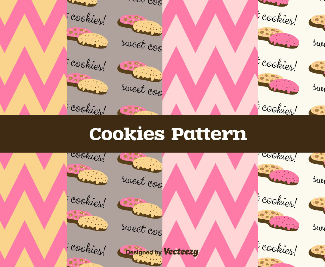 Free Cookies Vector Pattern
