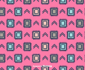 Ethnic Vector Pattern Background