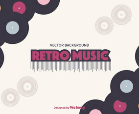 Retro Music Background