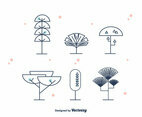 Geometrical Trees Vector