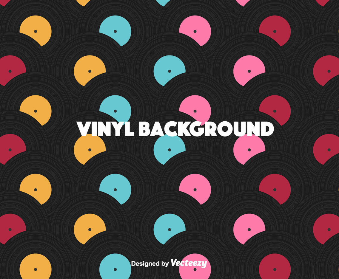 Colorful Vinyl Vector Background