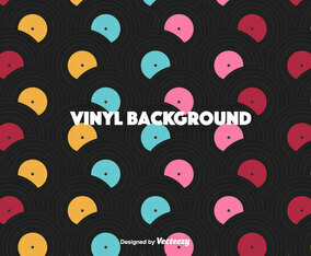Colorful Vinyl Vector Background