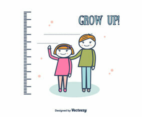 Grow Up Vector Background