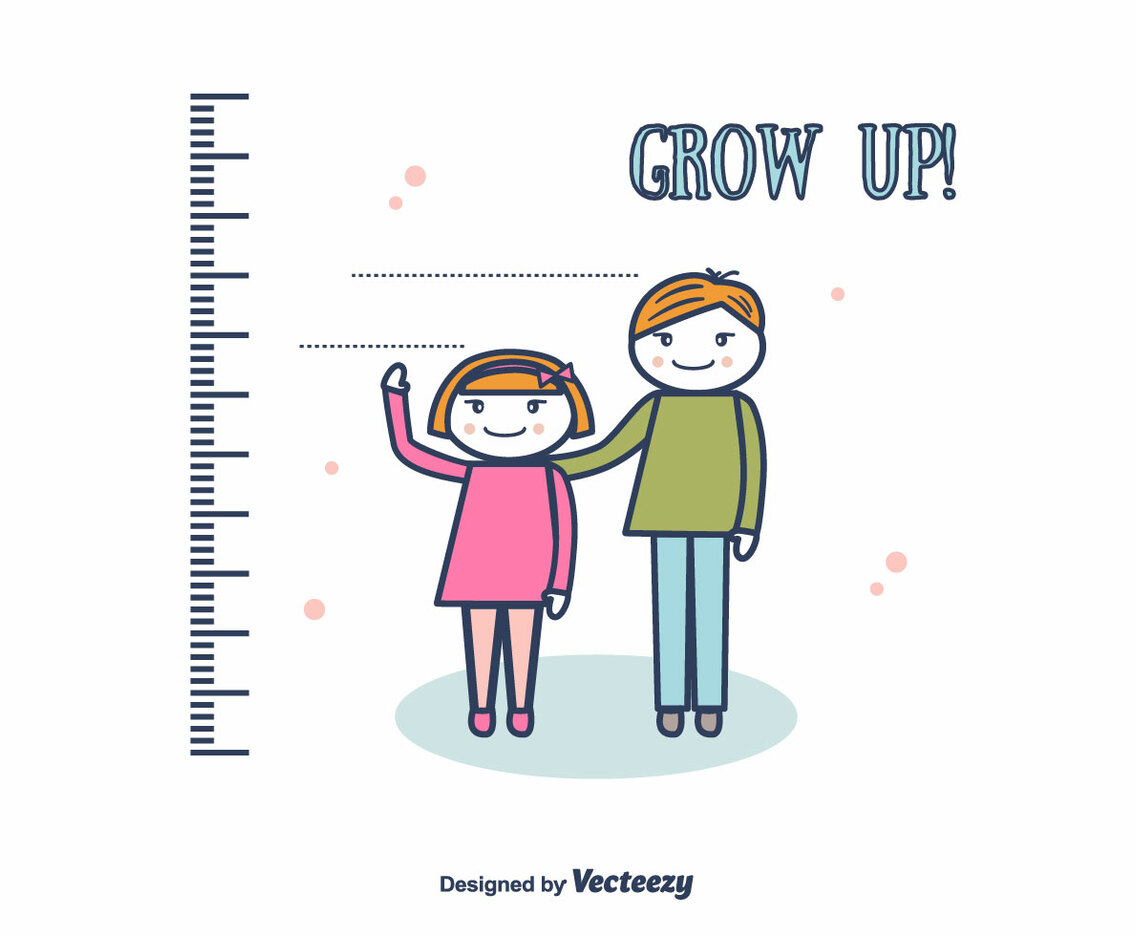 Grow Up Vector Background