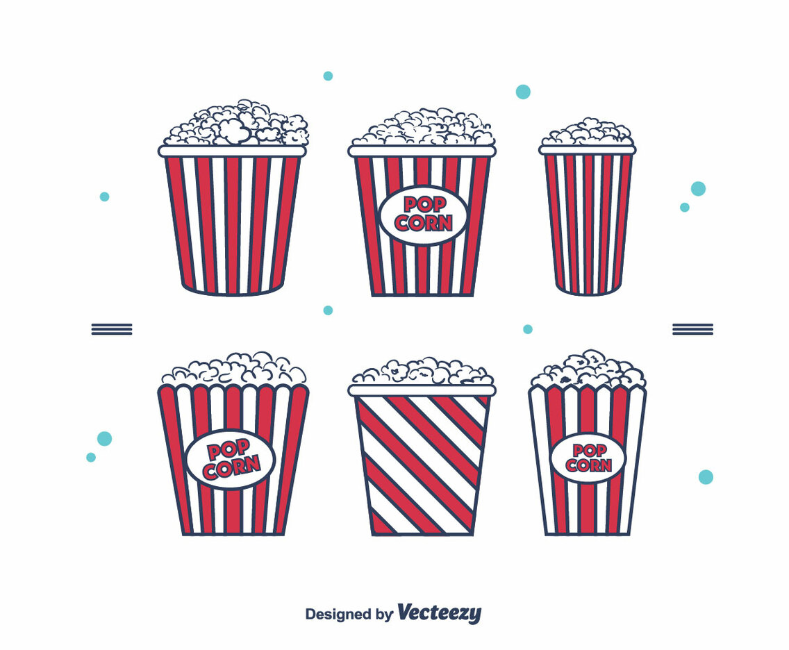 Popcorn Box Vector