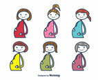 Pregnant Moms Vector