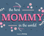 Cute Mommy Vector Background