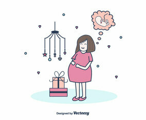 Free Pregnant Mom Vector