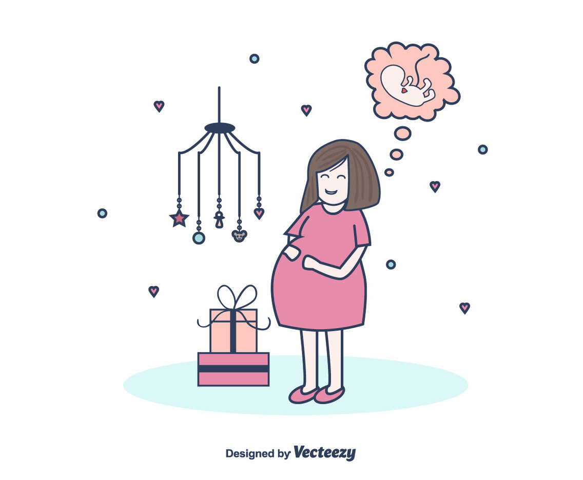 Free Pregnant Mom Vector