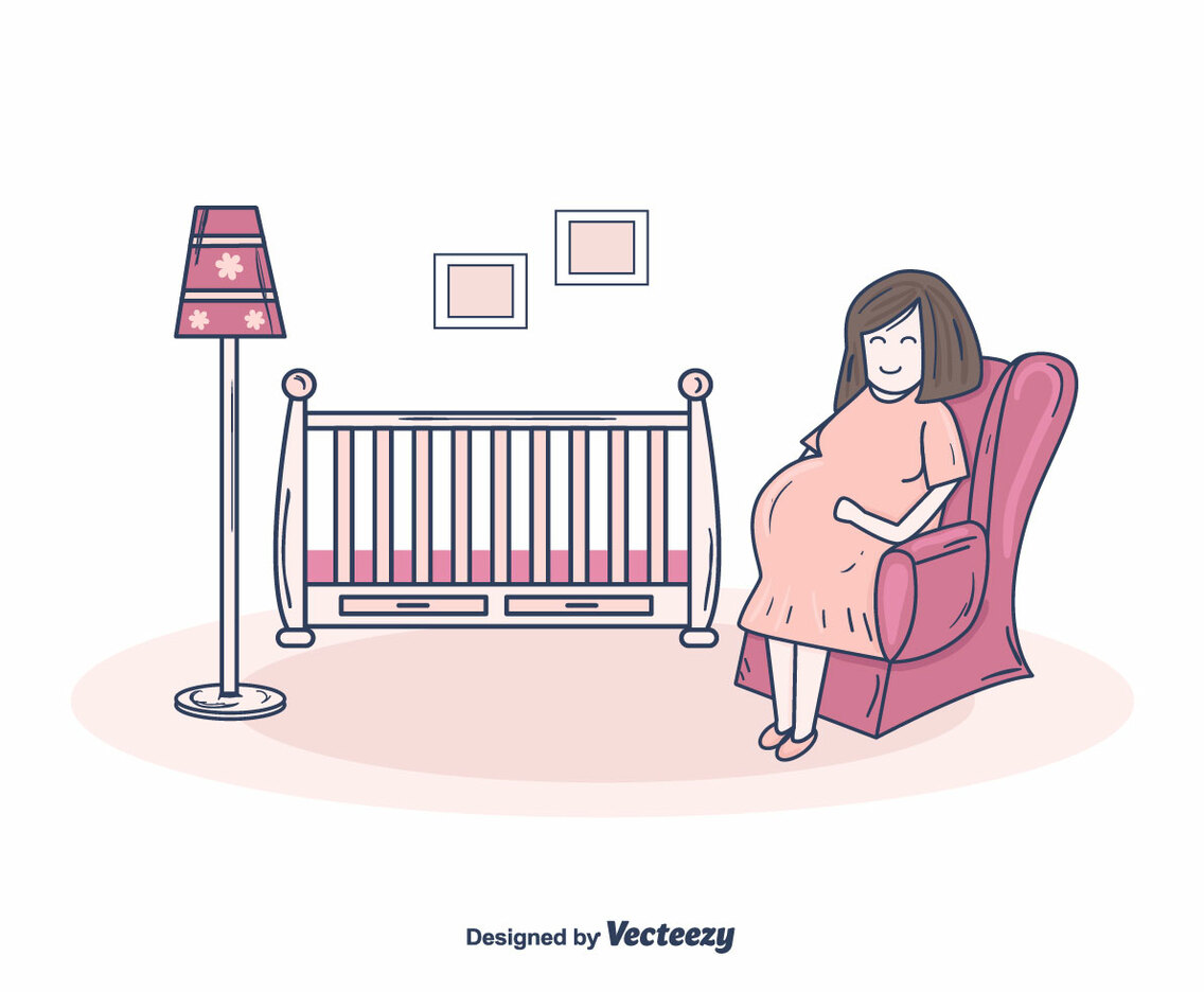 Pregnant Mom Vector