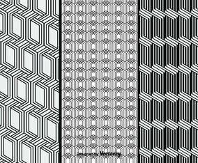 Monochrome Vector Patterns Set