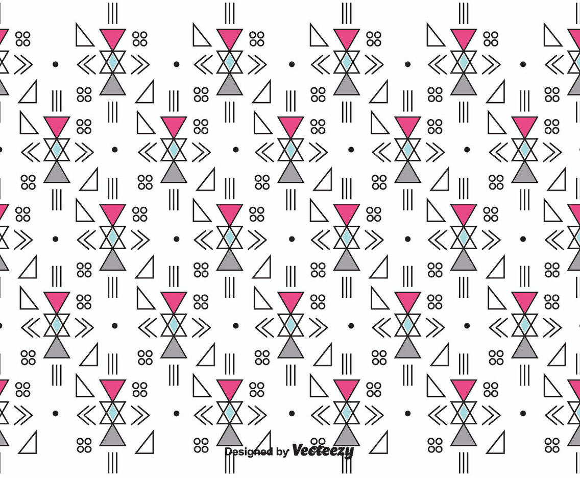 Retro Geometric Vector Pattern