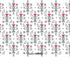 Retro Geometric Vector Pattern