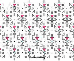 Retro Geometric Vector Pattern