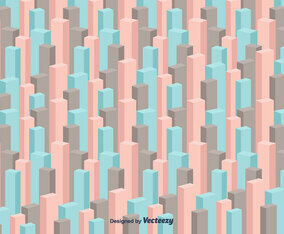 3D Cubes Vector Background