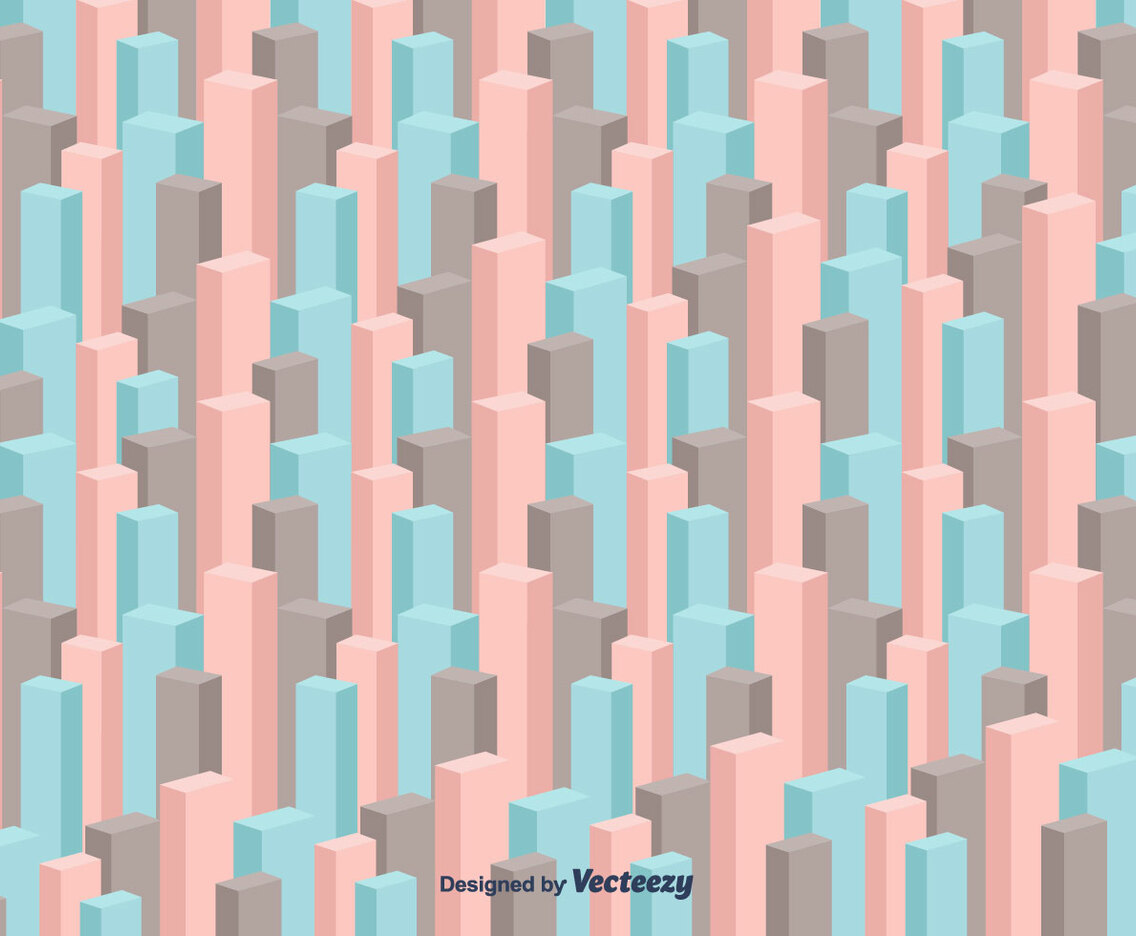 3D Cubes Vector Background