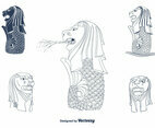 Merlion Vector