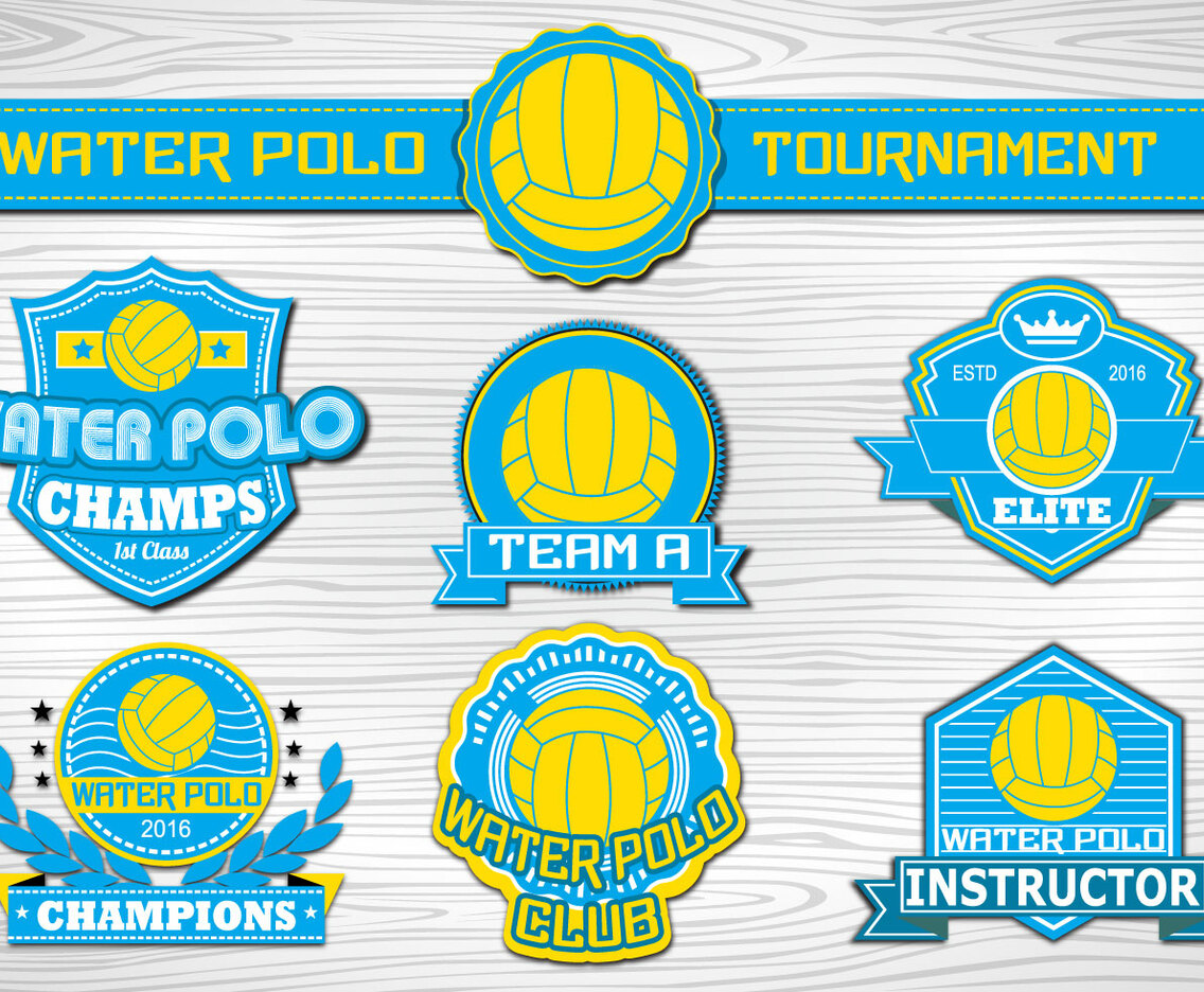 Water Polo Sport label collection