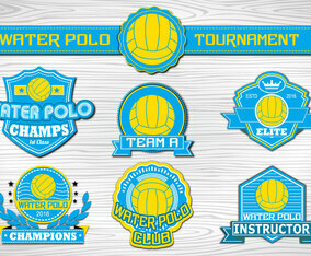 Water Polo Sport label collection