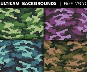 Multicam Backgrounds Free Vector