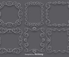 Vector Set Of Scrollwork Art Frames
