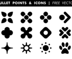 Bullet Points  Icons Free Vector