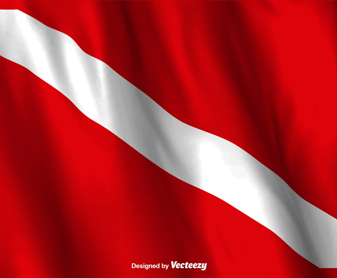 Vector Dive Flag Waving