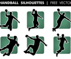 Handball Silhouettes Free Vector