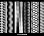 Set Of 6 Vector Tire Marks