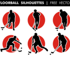Floorball Silhouettes Free Vector