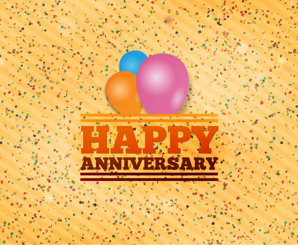 Free Vector Happy Anniversary Background
