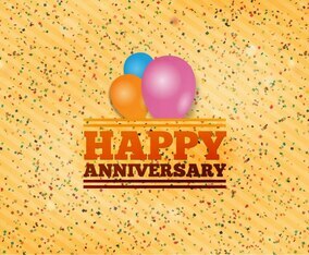 Free Vector Happy Anniversary Background