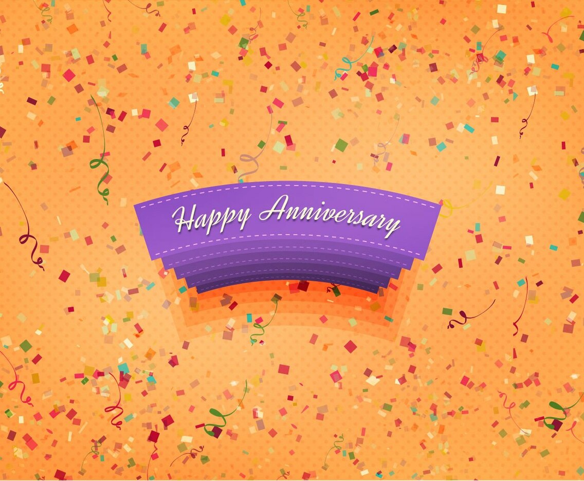 Free Vector Happy Anniversary Background