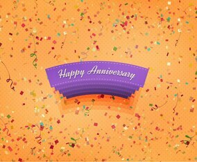 Free Vector Happy Anniversary Background