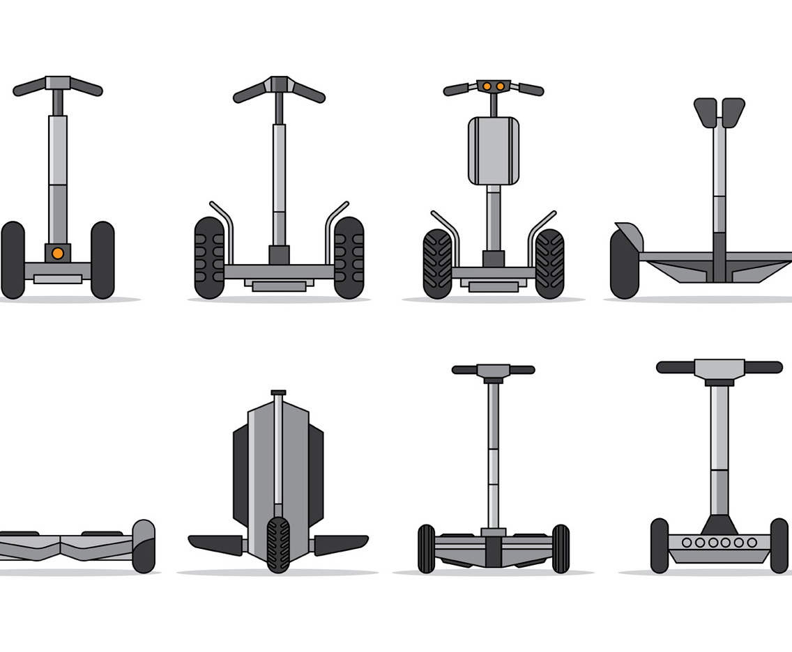 Set Of Segway Vector