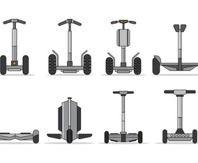 Set Of Segway Vector
