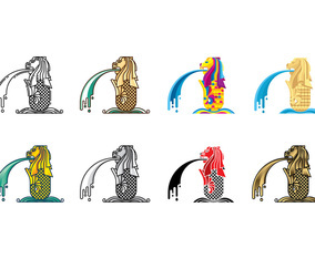 Merlion Vector