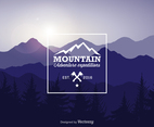 Free Mountain Landscape Vector Illustration