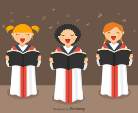 Free Girls Choir Vector