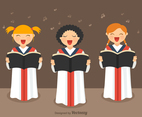 Free Girls Choir Vector